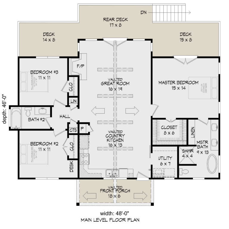 House Plan House Plan #25071 Drawing 1