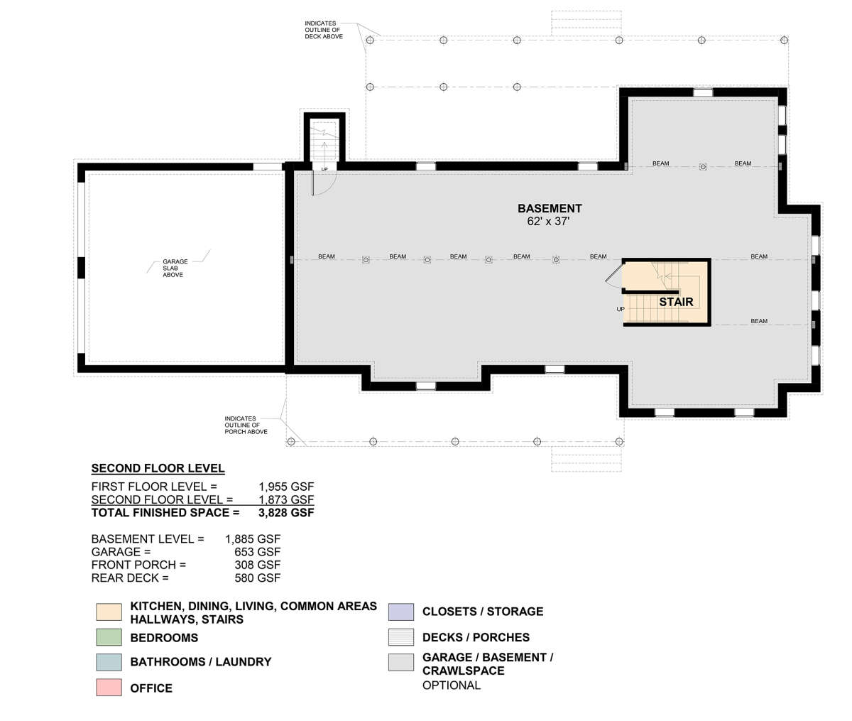 Basement for House Plan #1026-00002