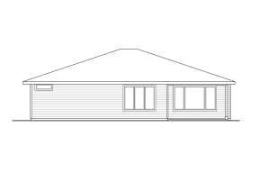 Ranch House Plan #035-00881 Elevation Photo