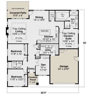 Main Floor for House Plan #035-00881