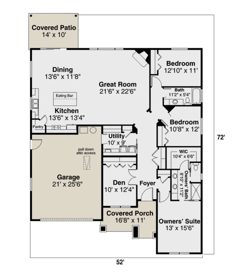 House Plan House Plan #25081 Drawing 1