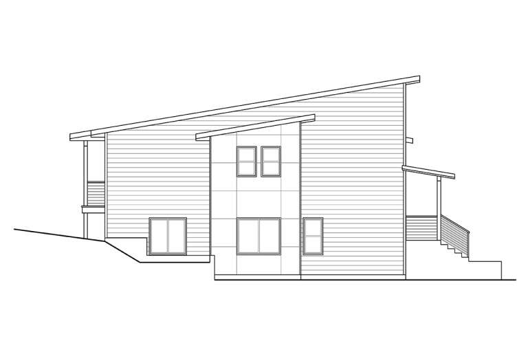 Modern House Plan #035-00885 Elevation Photo