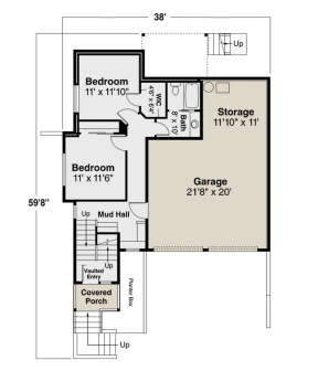 Basement Level for House Plan #035-00885