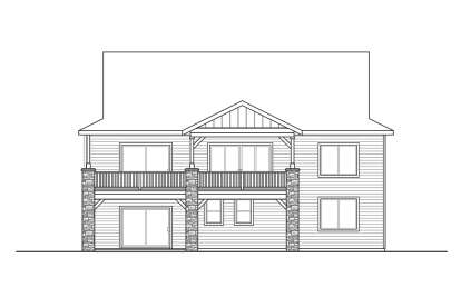 Craftsman House Plan #035-00886 Elevation Photo