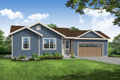 Traditional House Plan #035-00888 Elevation Photo