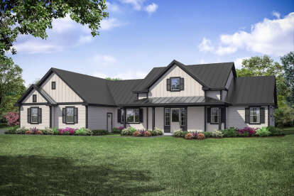 Farmhouse House Plan #035-00889 Elevation Photo