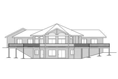 Lake Front House Plan #035-00890 Elevation Photo