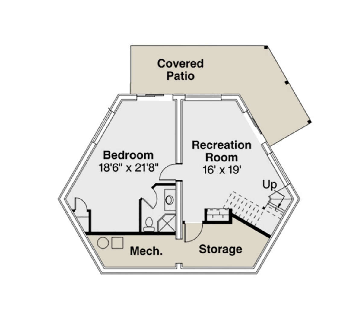 Basement for House Plan #035-00890