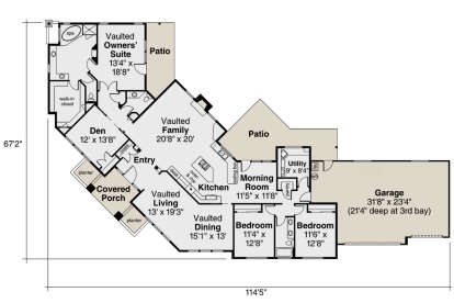 Main Floor for House Plan #035-00891