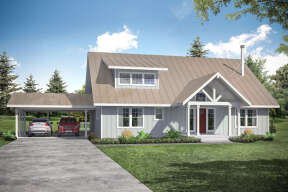 Cottage House Plan #035-00892 Elevation Photo