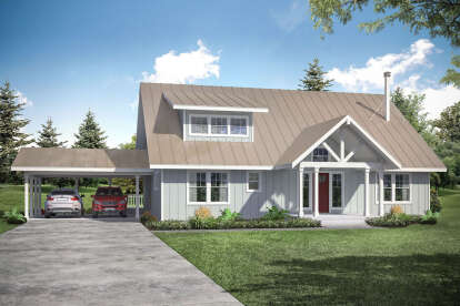 Cottage House Plan #035-00892 Elevation Photo