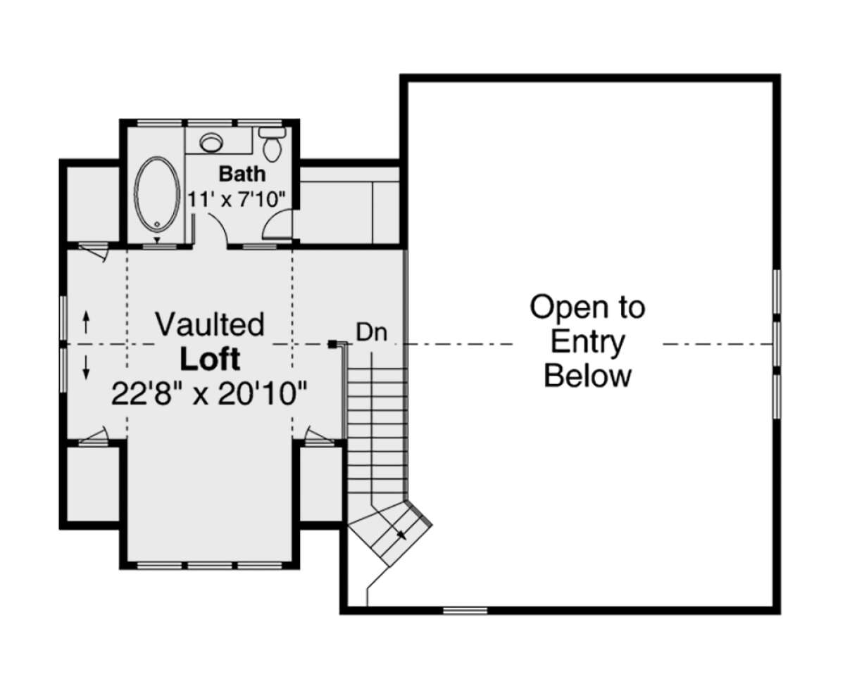 Second Floor for House Plan #035-00892