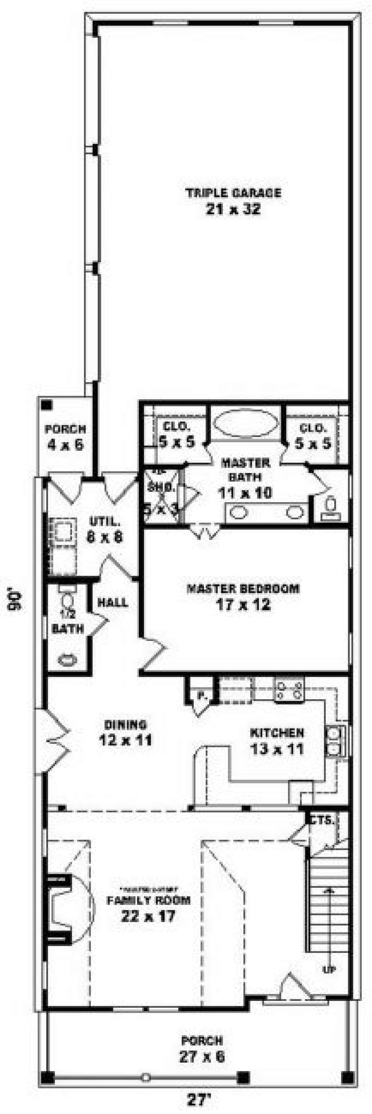 First Floor for House Plan #053-00247