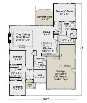 Main Floor for House Plan #035-00893