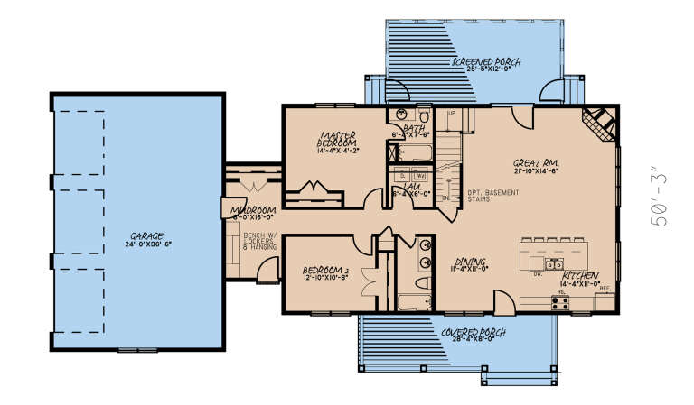 House Plan House Plan #25091 Drawing 1