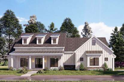 Modern Farmhouse House Plan #8318-00181 Elevation Photo