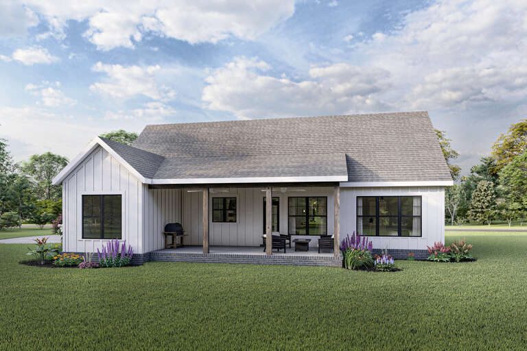 Modern Farmhouse House Plan #009-00299 Elevation Photo