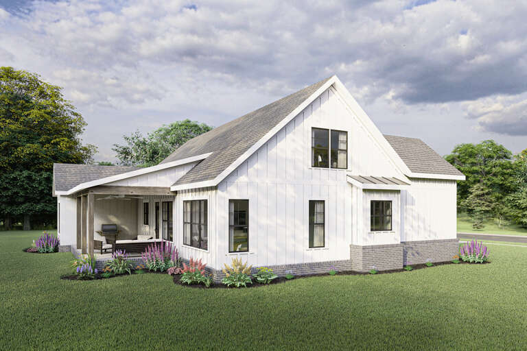 Modern Farmhouse House Plan #009-00299 Elevation Photo