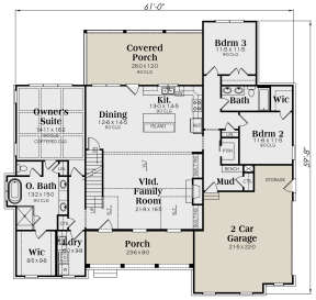 Main Floor for House Plan #009-00299