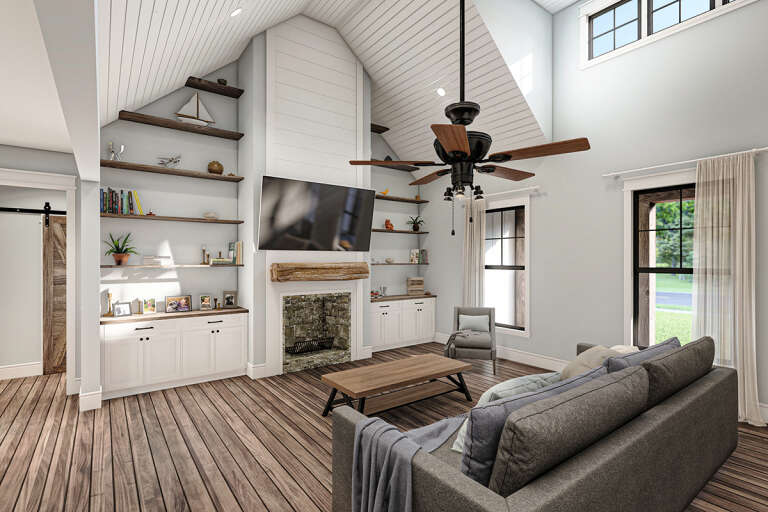 Modern Farmhouse House Plan #009-00299 Additional Photo