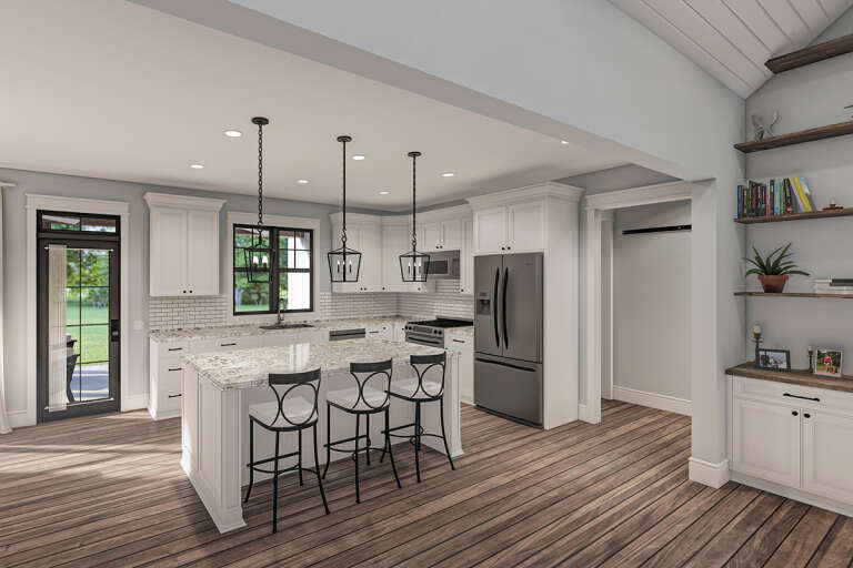 Modern Farmhouse House Plan #009-00299 Additional Photo