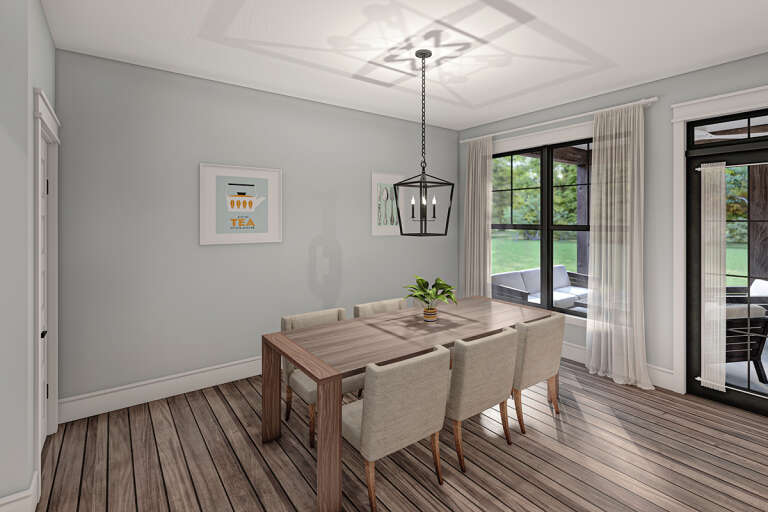 Modern Farmhouse House Plan #009-00299 Additional Photo
