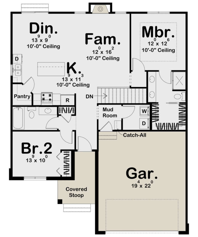 House Plan House Plan #25102 Drawing 1