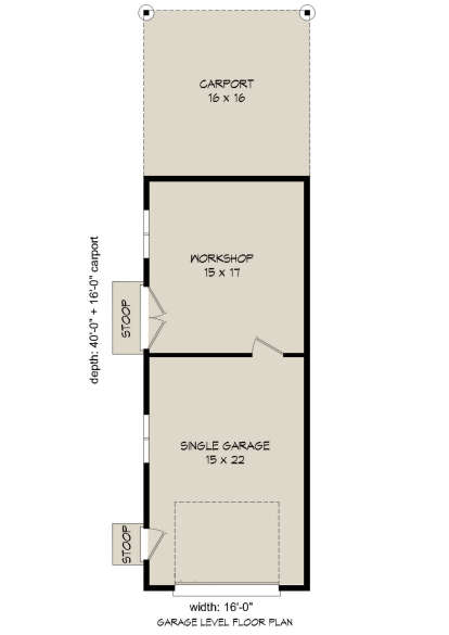 Garage for House Plan #940-00269