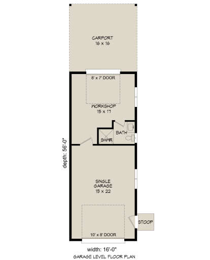 Garage for House Plan #940-00270