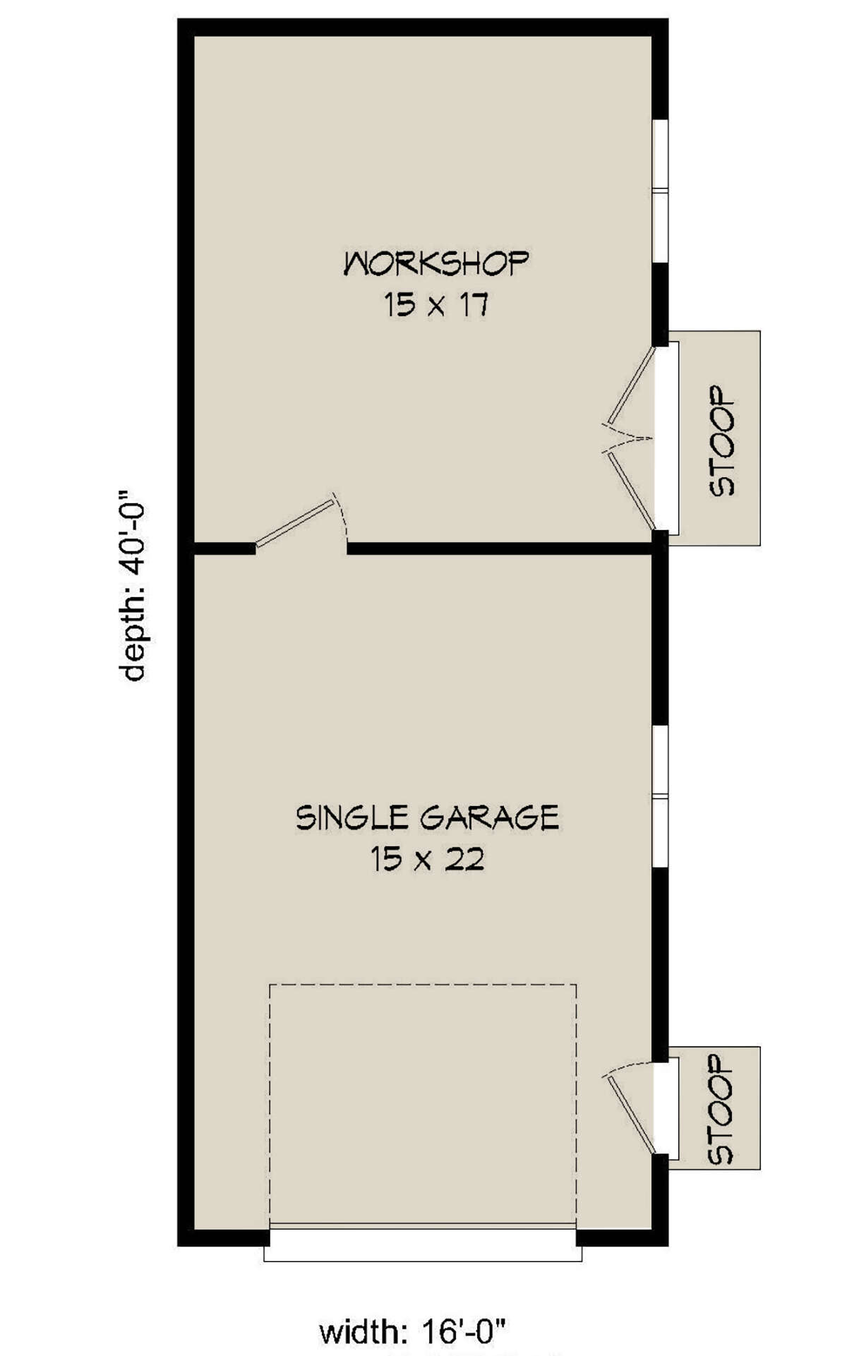 Garage for House Plan #940-00271