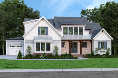 Modern Farmhouse House Plan #8594-00447 Elevation Photo