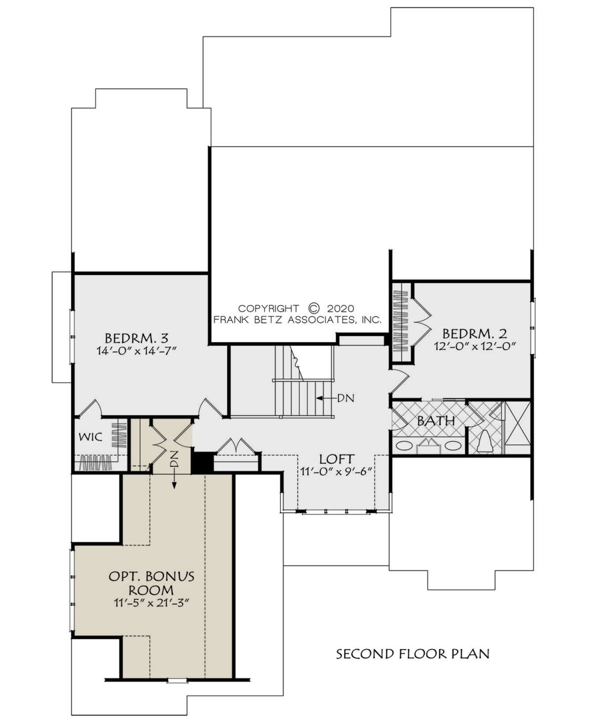 Second Floor for House Plan #8594-00448