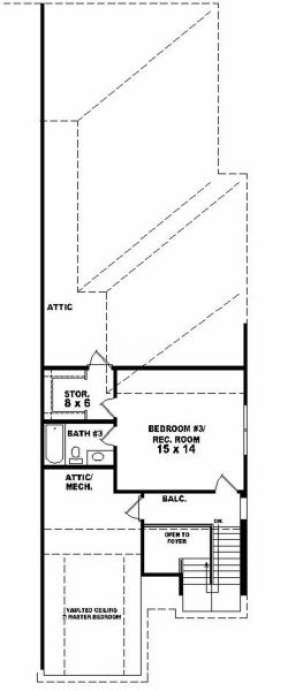 Second Floor for House Plan #053-00250
