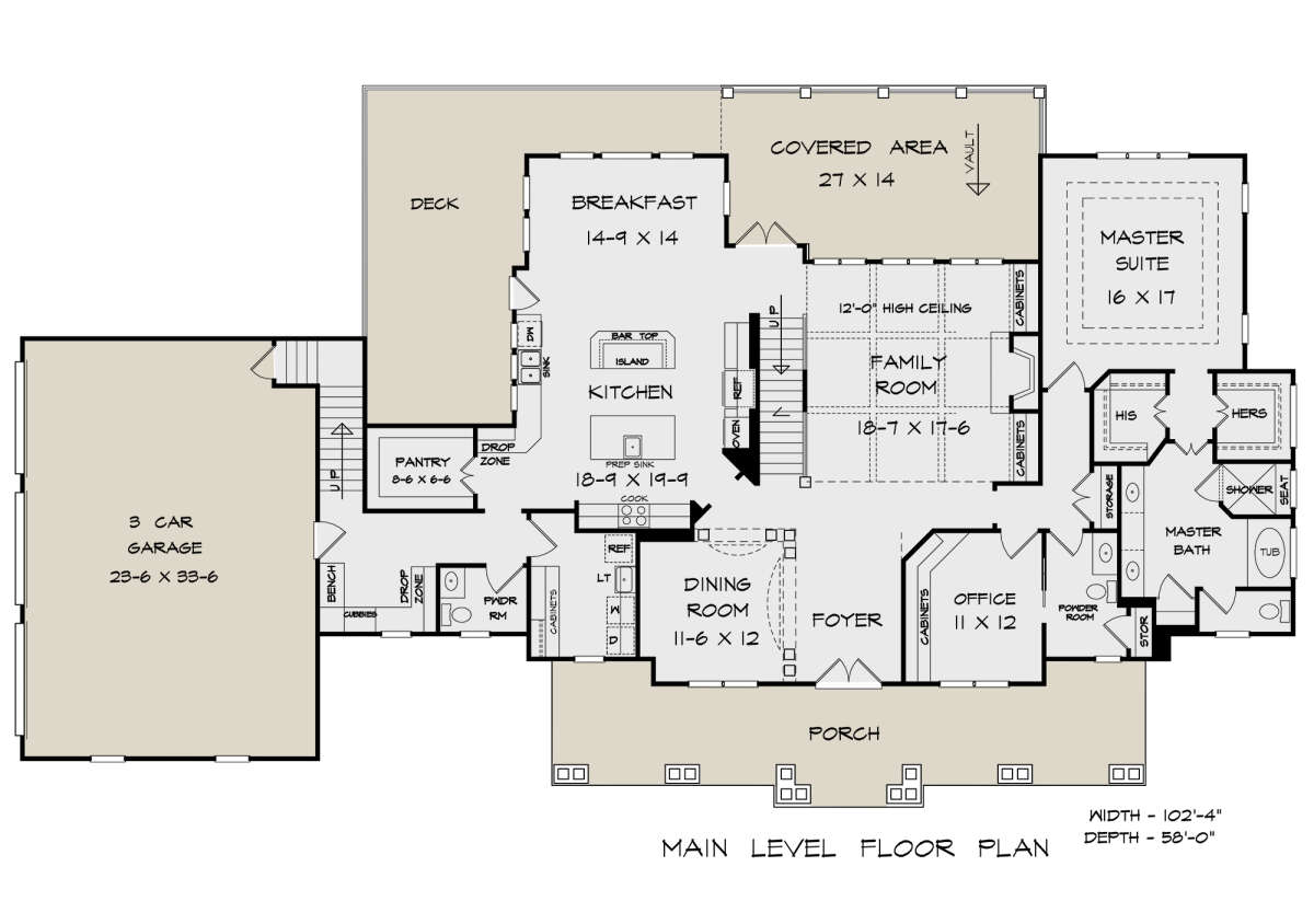 Main Floor for House Plan #6082-00183
