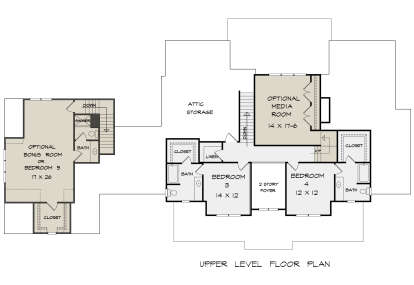 Second Floor for House Plan #6082-00183