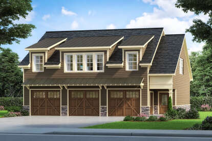2 Bed, 2 Bath, 1353 Square Foot House Plan - #6082-00184