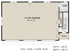 First Floor for House Plan #6082-00184