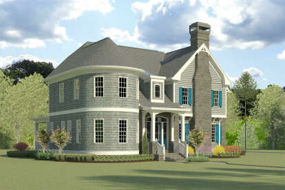 Luxury House Plan #6082-00185 Elevation Photo