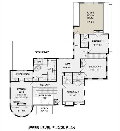 Second Floor for House Plan #6082-00185