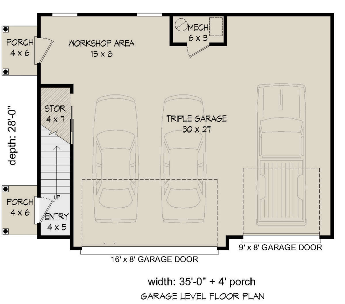 First Floor for House Plan #940-00282