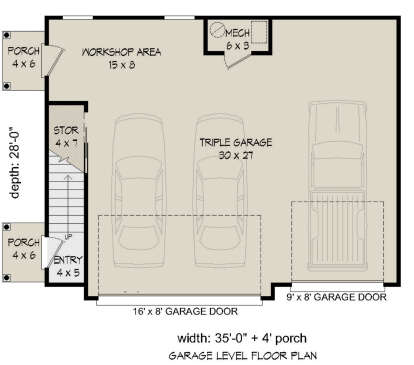 First Floor for House Plan #940-00282