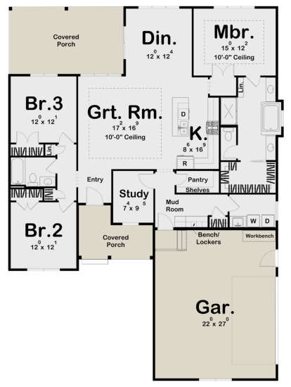 Main Floor for House Plan #963-00476