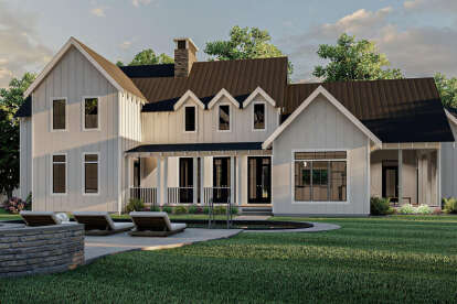 Modern Farmhouse House Plan #963-00477 Elevation Photo