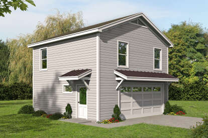 2 Bed, 1 Bath, 623 Square Foot House Plan - #940-00290