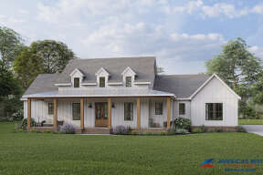 Modern Farmhouse House Plan #4534-00045 Elevation Photo