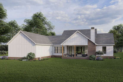 Modern Farmhouse House Plan #4534-00045 Elevation Photo