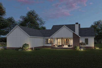 Modern Farmhouse House Plan #4534-00045 Elevation Photo