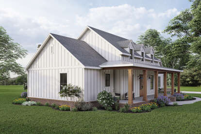 Modern Farmhouse House Plan #4534-00045 Elevation Photo