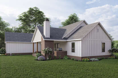Modern Farmhouse House Plan #4534-00045 Elevation Photo