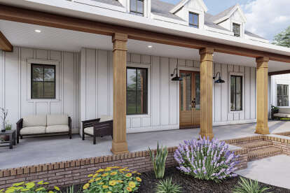 Modern Farmhouse House Plan #4534-00045 Elevation Photo